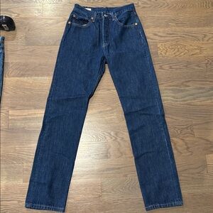 Levi's 501 Men's Straight Jeans in Deep Blue 26x32 y2k trendy 2019 premium